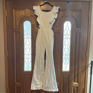 Vici dolls white jumpsuit